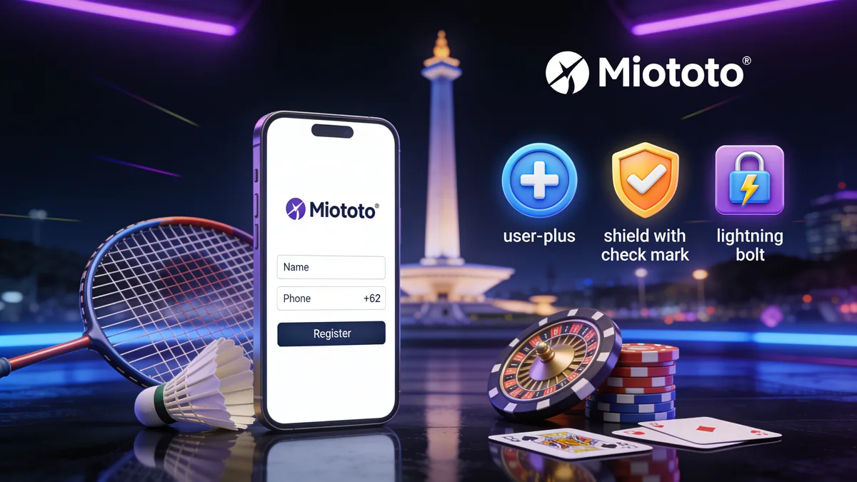 Cara Daftar Akun Miototo untuk pemain di Indonesia