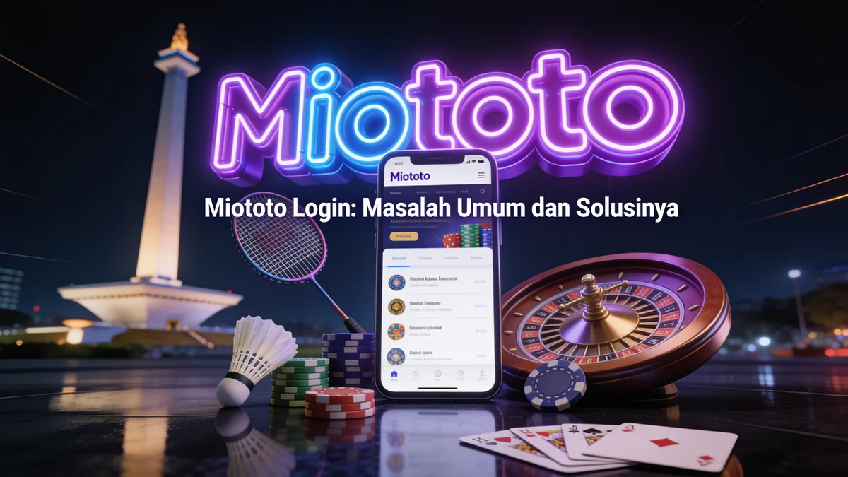 Miototo Login: Masalah Umum dan Solusinya: panduan miototo untuk pemain di Indonesia